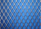 Electric Galvanized Stretched Steel Mesh , Silver Plain Expanded Metal Sheet